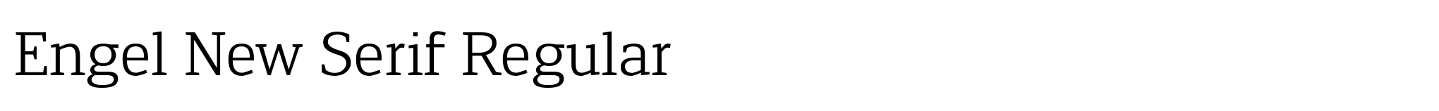 Engel New Serif Regular image